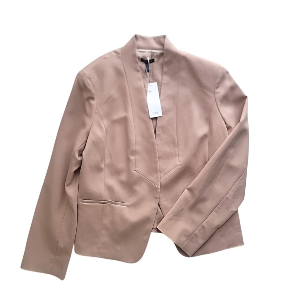 Eileen Fisher Drapey Tencel Stretch Blazer Size Large